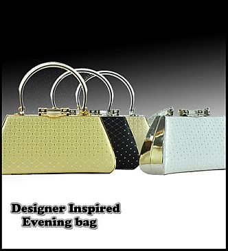 E363ASP TEXTURE SATIN EVENING PURSE