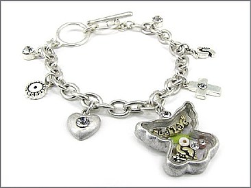 OB02491SB Believe Angel Charm Bracelet