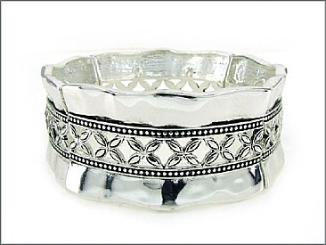 OB02118AS DESIGNER TEXTURED STRETCHABLE BRACELET