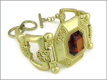 OB02469MGTOP Big Stone Toggle Bracelet