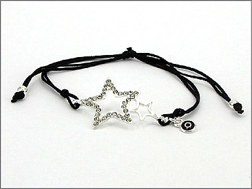 OB03069SVJET  STAR WARPPING BRACELET