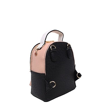 COLOR-BLOCKED ELODIE MINI BACKPACK