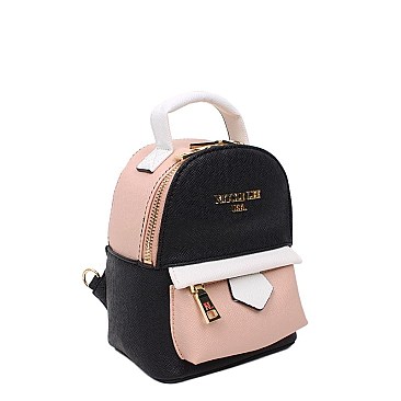 COLOR-BLOCKED ELODIE MINI BACKPACK