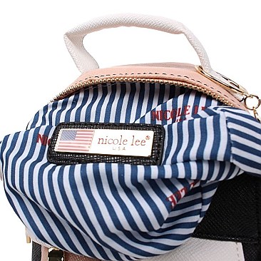 COLOR-BLOCKED ELODIE MINI BACKPACK