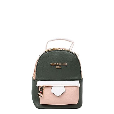 COLOR-BLOCKED ELODIE MINI BACKPACK