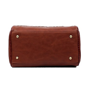 MONOGRAMMED BECKETT BOSTON BAG