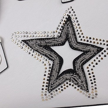 GLITZY BRONA STAR SHOPPER BAG