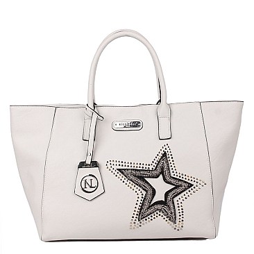 GLITZY BRONA STAR SHOPPER BAG