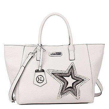 GLITZY BRONA STAR SHOPPER BAG