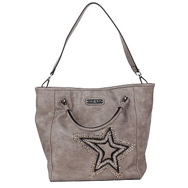 GLITZY BRONA STAR TOTE BAG