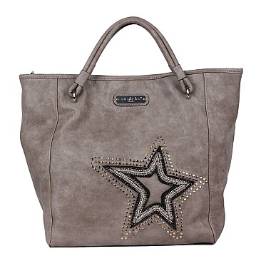 GLITZY BRONA STAR TOTE BAG