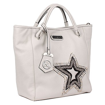 GLITZY BRONA STAR TOTE BAG