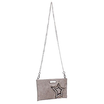 GLITZY BRONA STAR PATCH CROSS BODY