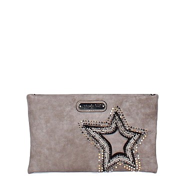GLITZY BRONA STAR PATCH CROSS BODY
