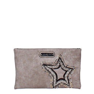 GLITZY BRONA STAR PATCH CROSS BODY