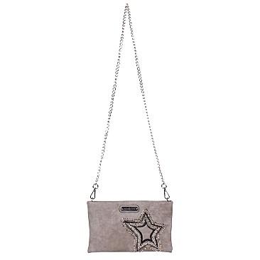 GLITZY BRONA STAR PATCH CROSS BODY