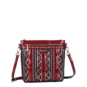 TRIBAL BLISS BOHO CROSS BODY BAG