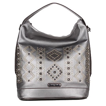 STUDDED MORRIGAN HOBO BAG