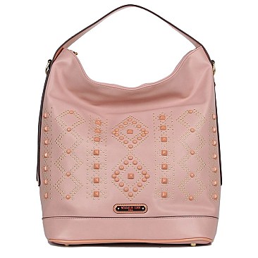 STUDDED MORRIGAN HOBO BAG