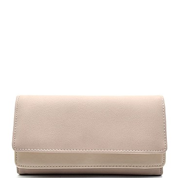 PA6144A-LP Double-Compartment Long Trifold Wallet