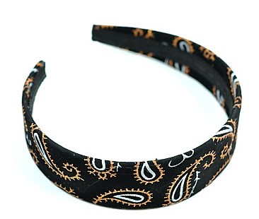PACKOF 12 PCS. Paisley Hair Band -12 in a pack