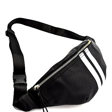 Center Striped Fashion Fanny Pack MH-PB6983
