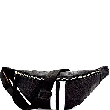 Center Striped Fashion Fanny Pack MH-PB6983