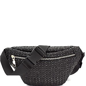 Woven Straw Fashion Fanny Pack