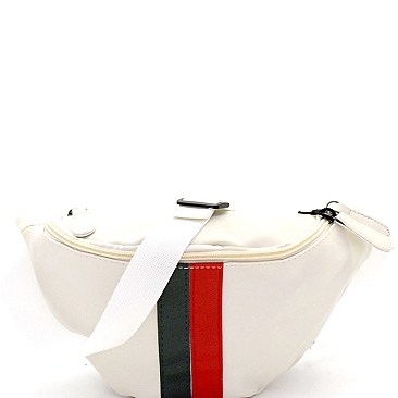 Color Block Striped Nylon Fashion Fanny Pack  MH-PB7031