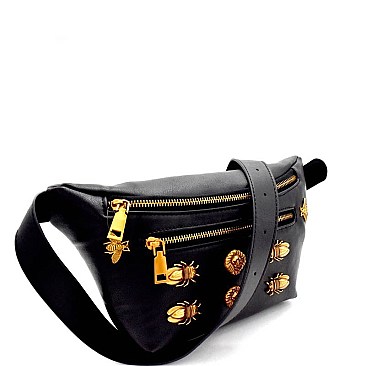 Animal Stud Accent Fashion Fanny Belt Bag MH-PB7052