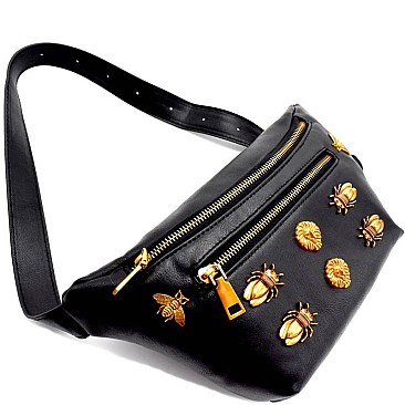 Animal Stud Accent Fashion Fanny Belt Bag MH-PB7052