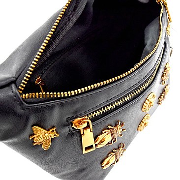 Animal Stud Accent Fashion Fanny Belt Bag MH-PB7052