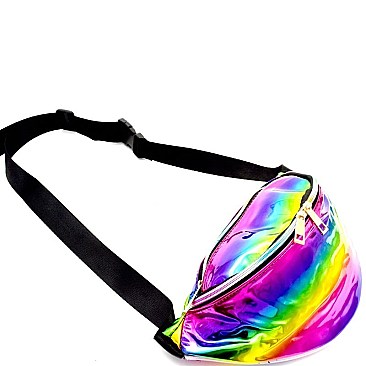 Rainbow Metallic Fashion Fanny Pack Multi MH-PB7110