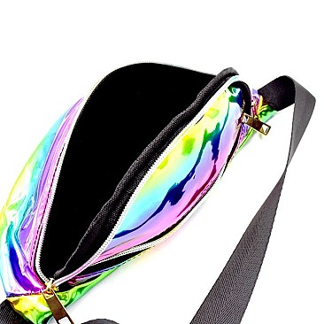 Rainbow Metallic Fashion Fanny Pack Multi MH-PB7110