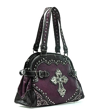 Rhinestone Cross Tote