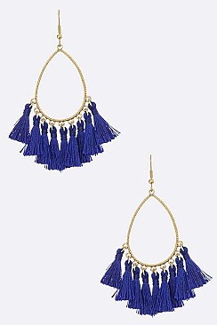 TEARDROP TASSEL EARRINGS