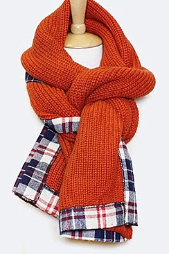PLAID Edge SCARF BLANKET SHAWL