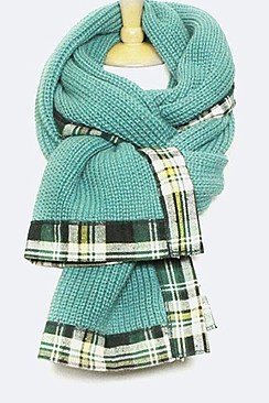 PLAID Edge SCARF BLANKET SHAWL