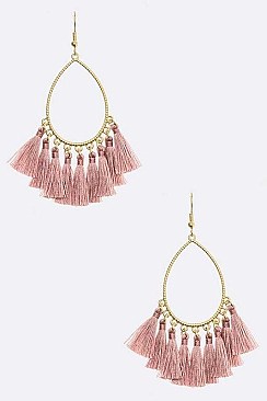 TEARDROP TASSEL EARRINGS