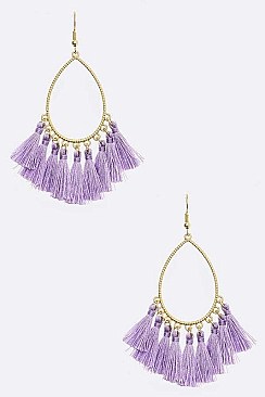 TEARDROP TASSEL EARRINGS