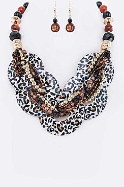 OVERLAPPING ENAMEL COLLAR NECKLACE