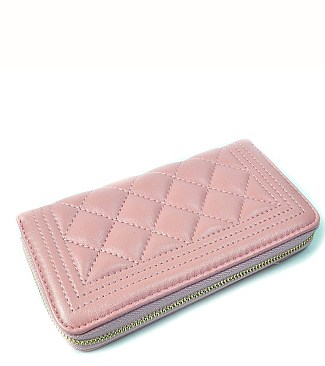 Quilted Tassel Wallet