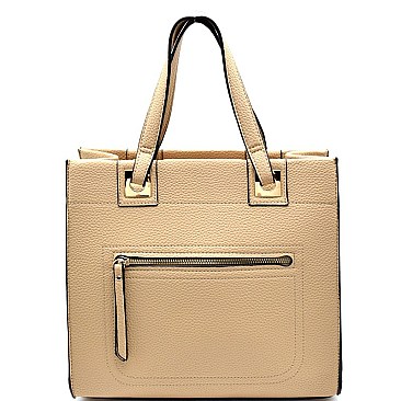 PJ5015B-LP Pocket Accent Structured Satchel