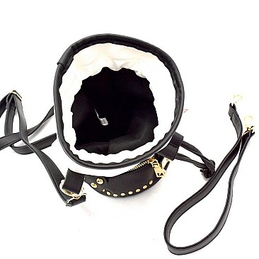 2 WAY STUDDED DRAWSTRING BUCKET