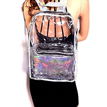 PP6481-LP Transparent Clear 2 in 1 Fashion Backpack