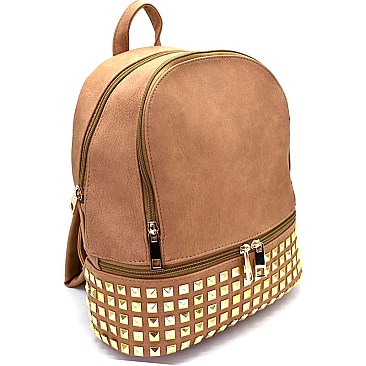 PP6535-LP Pyramid Stud Accent Fashion Backpack