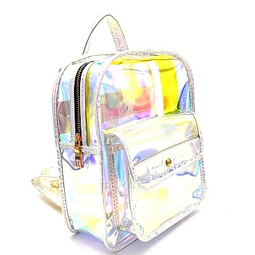 MH-PP6726 Hologram Transparent Clear Fashion Backpack Multi