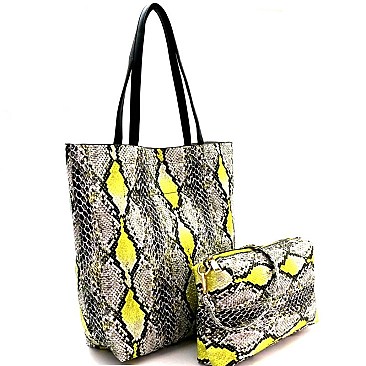 Snake Print 2 in 1 Tall Shopper Tote MH-PP6866