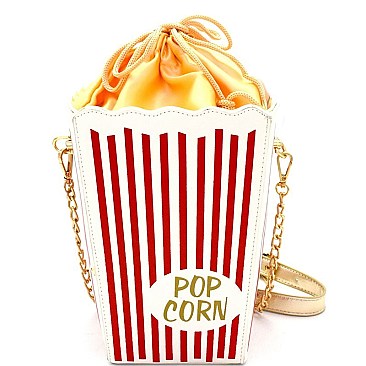 PPC3292-LP Popcorn Box Theme Novelty Cross Body