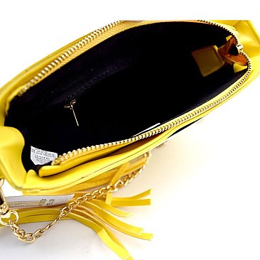 Lemon Shaped Clutch & Crossbody Bag